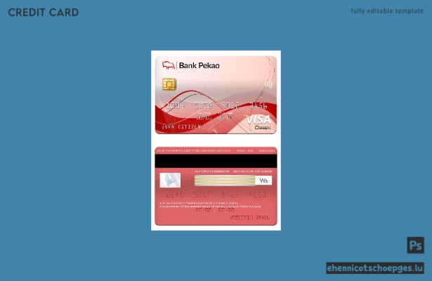 Vorschau der Visa Classic Karte der polnischen Bank Pekao S.A.